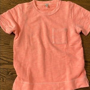 Jcrew size medium pink short sleeve sweatshirt